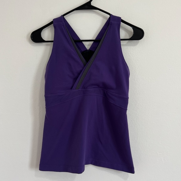 lululemon athletica Tops - Lululemon Purple Workout Tank Top W/ Built in Bra